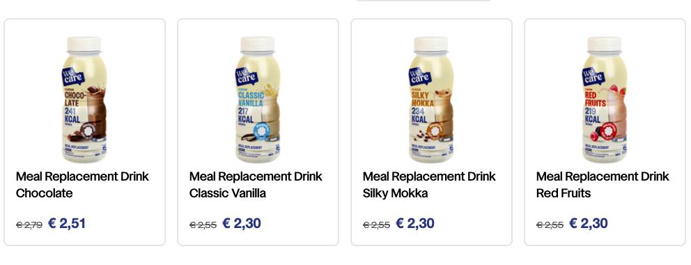 afvallen met weight care maaltijdshakes