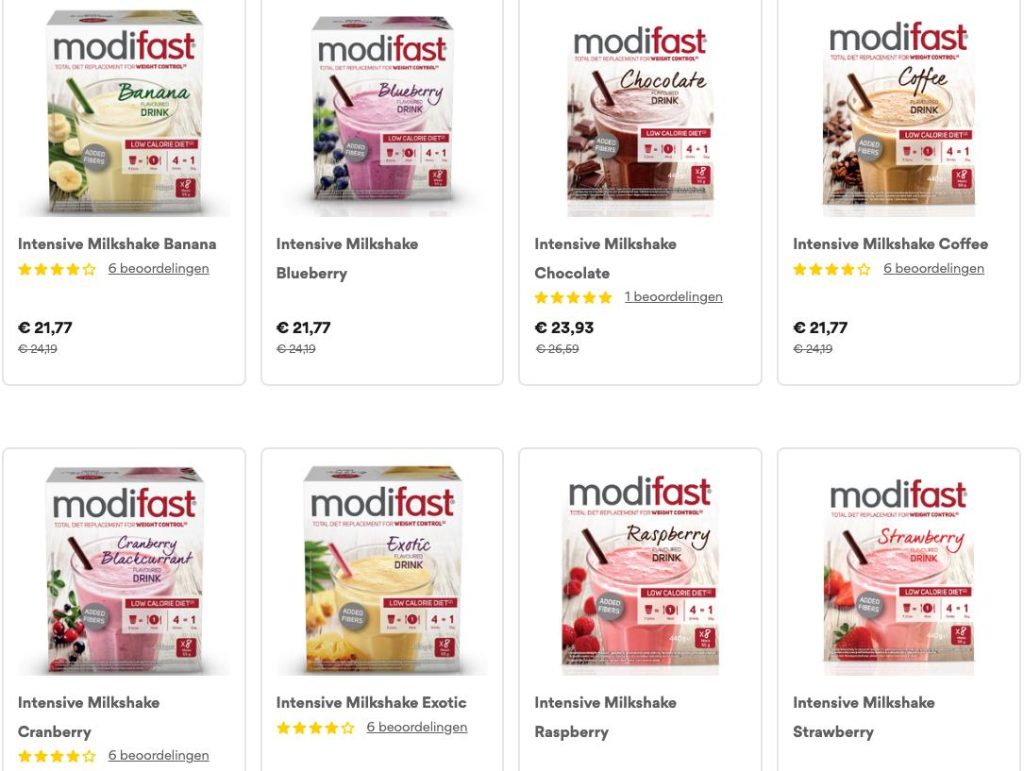 Modifast shakes